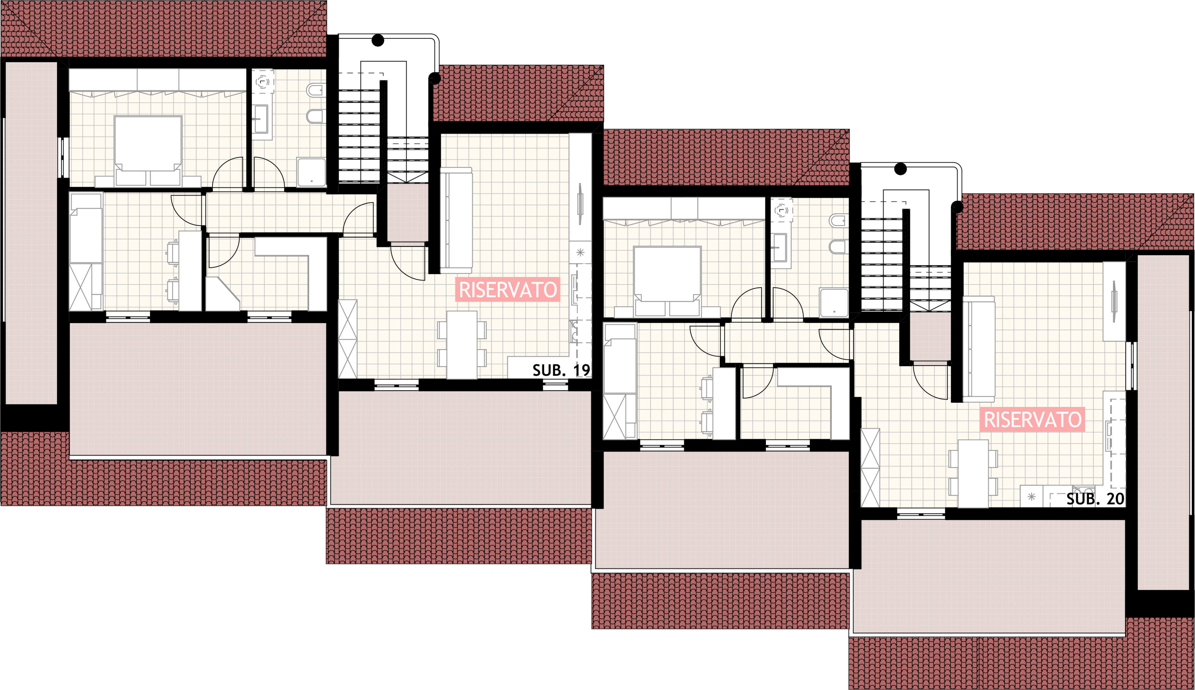 Residence Timpone – Pianta attici