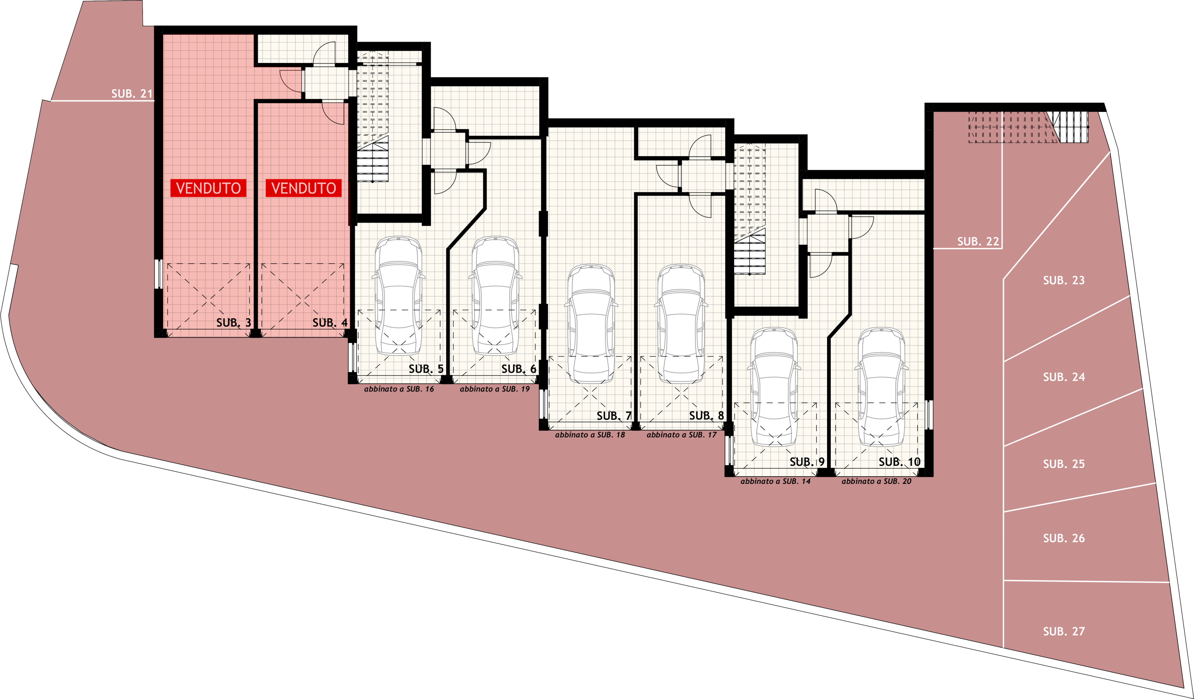 Residence Timpone – Pianta garage